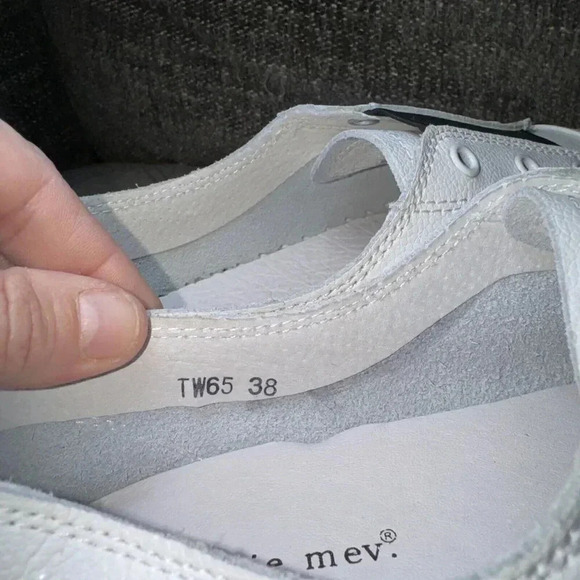 Women's Bernie Mev, TW65 Sneaker TW65-WHT-blk ELAS White Black Leather - Picture 6 of 7